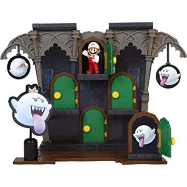 SUPER MARIO Juego de figuras de acción Deluxe Boo Mansion_1