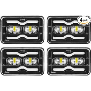 SUPAREE 4 faros delanteros LED de 4 x 6 pulgadas de haz_1