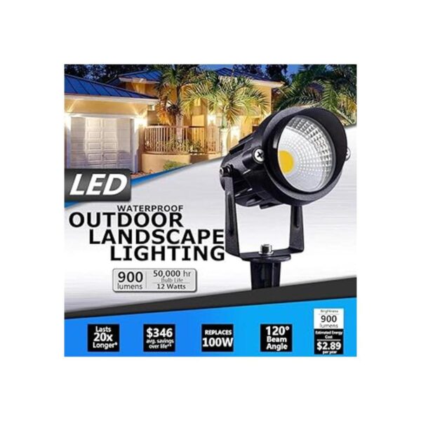 SUNVIE Iluminación LED de paisaje al aire libre de 12 W