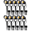 SUNVIE Luces LED de paisaje de bajo voltaje de 12 W con