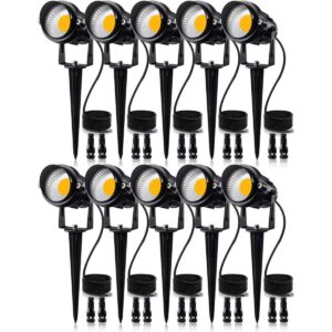 SUNVIE Luces LED de paisaje de bajo voltaje de 12 W con