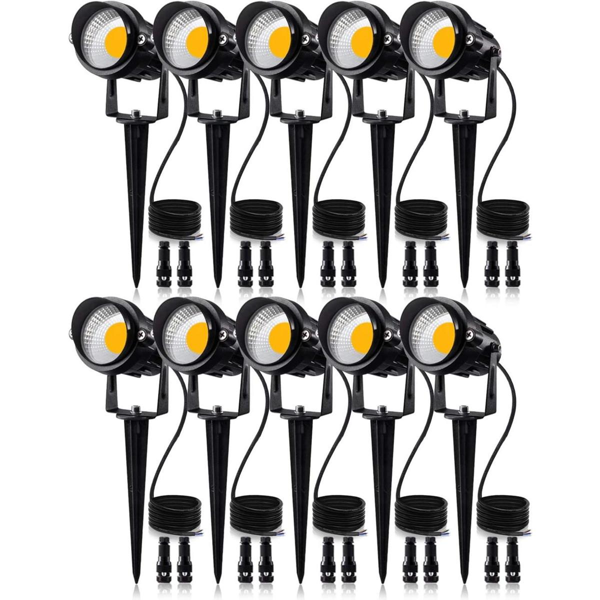 SUNVIE Luces LED de paisaje de bajo voltaje de 12 W con