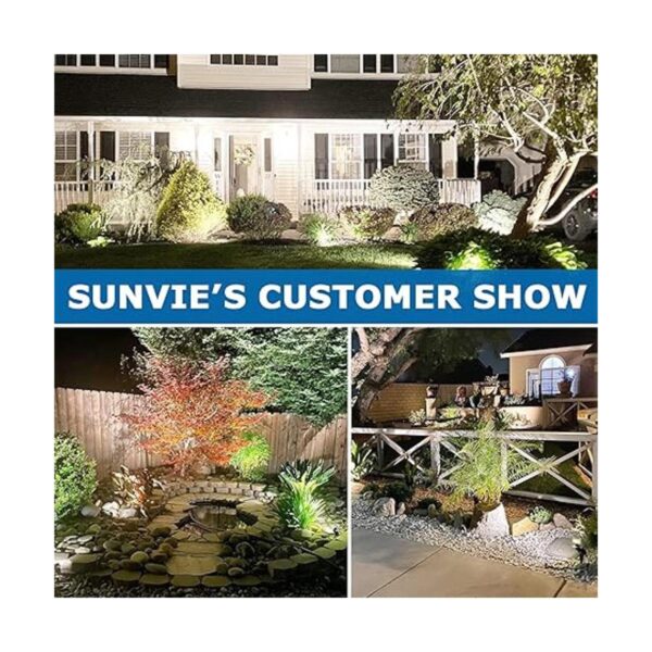 SUNVIE Luces de paisaje LED de bajo voltaje de 12 W para_3