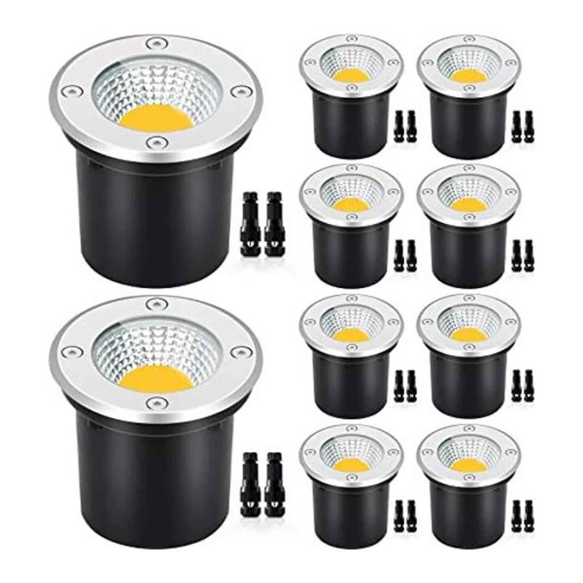 SUNVIE Luces de paisaje de bajo voltaje con conectores de