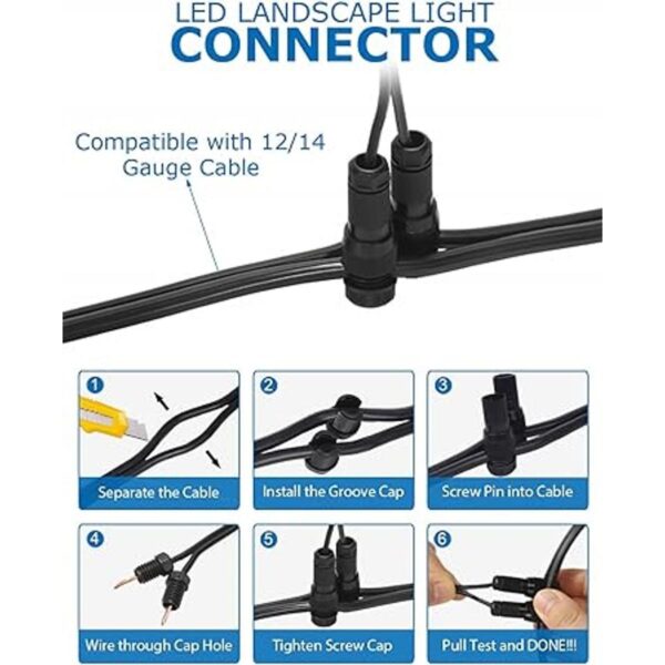 SUNVIE Luces LED de paisaje de bajo voltaje de 12 W con
