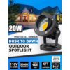 SUNVIE Foco LED para exteriores de 20 W con sensor de_2