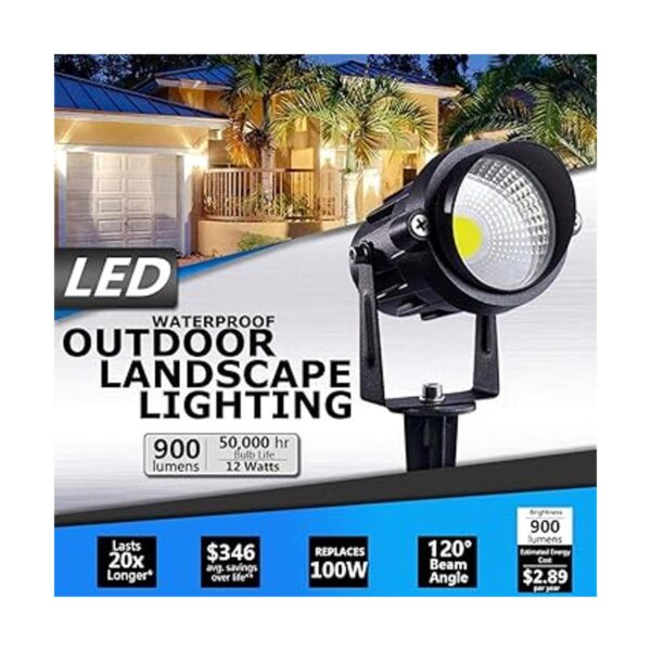 SUNVIE 12 W al aire libre LED foco de iluminación de