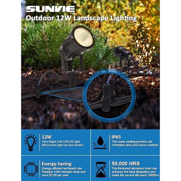 SUNVIE Conectores de cable para iluminación de paisaje de_2
