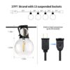 SUNTHIN Globe Outdoor String Lights 27FT Patio Lights_3