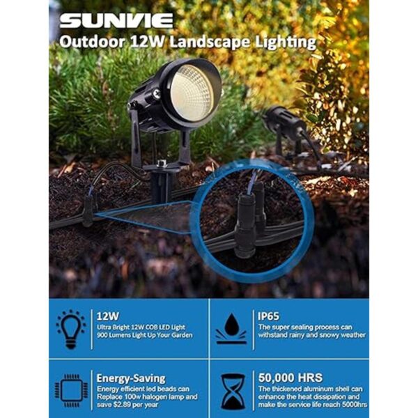 SUNVIE Conectores de alambre para luces de paisaje de_2