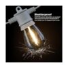 SUNTHIN Tira de luces blancas para exteriores 96 pies 2