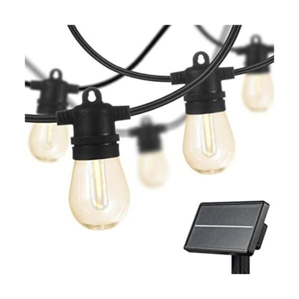 SUNTHIN Cadena de luces solares de 48 pies para_1