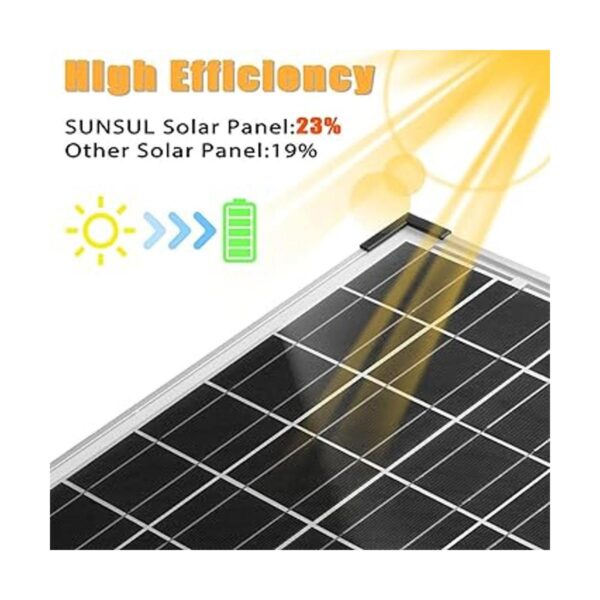SUNSUL Kit de panel solar de 30 vatios y 12 V para