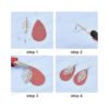 SUNNYCLUE DIY Make 10 pares de aretes redondos de cuero