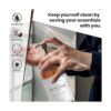 SUNRISE PREMIUM Dispensador de jabón de vidrio ámbar con