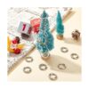SUNNYCLUE 32 anillas de resorte redondas plateadas_5