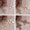 SUNNYCLUE 80Pcs 4 Color Cross Charms Pendants Alloy Easter_2
