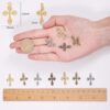 SUNNYCLUE 80Pcs 4 Color Cross Charms Pendants Alloy Easter_5
