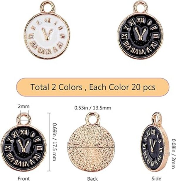 SUNNYCLUE 40 dijes de aleación de esmalte para reloj