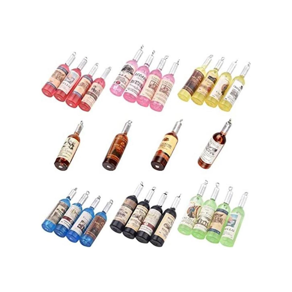 SUNNYCLUE 28 piezas de 7 estilos de botellas de vino en