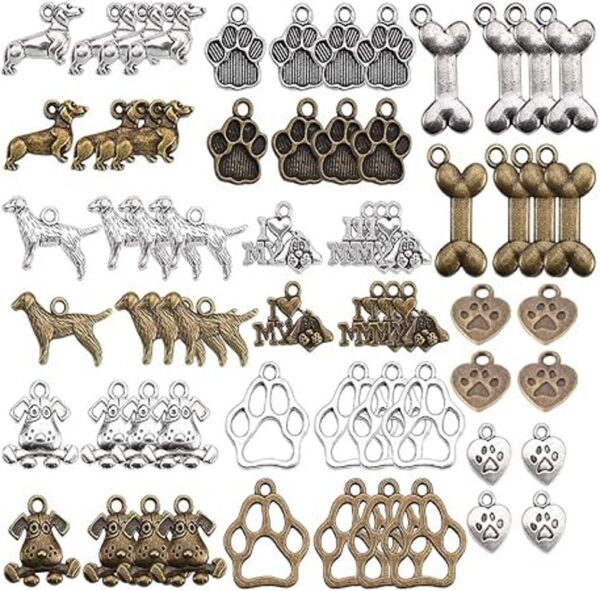 SUNNYCLUE 1 caja de 64 dijes para perros y mascotas