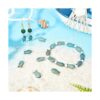SUNNYCLUE 1 caja de 50 cuentas de peces de cristal azul_4