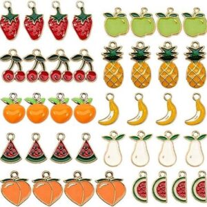 SUNNYCLUE 1 caja de 40 dijes de fruta de Acción de Gracias