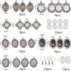 SUNNYCLUE 1 caja DIY 12 pares de pendientes redondos_2