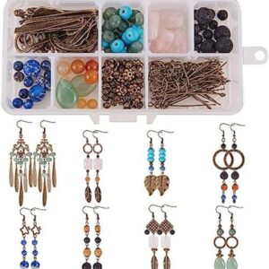 SUNNYCLUE 1 caja DIY 8 pares de pendientes de araña de