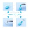 SUNNYCLUE 1 caja DIY 8 pares de pendientes de gota de