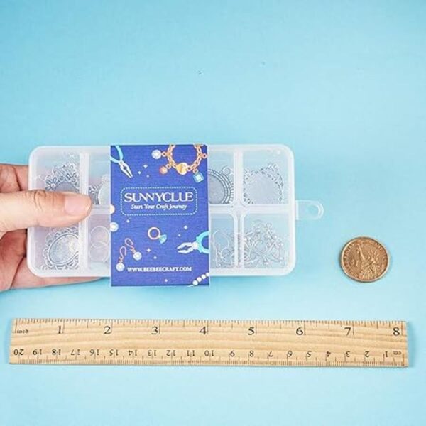 SUNNYCLUE 1 caja DIY 12 pares de pendientes redondos_6