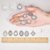SUNNYCLUE 1 caja DIY 12 pares de pendientes redondos_3