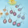 SUNNYCLUE 1 caja DIY 12 pares de pendientes redondos_4