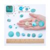 SUNNYCLUE 1 caja DIY 8 pares de pendientes de gota de
