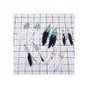 SUNNYCLUE 1 caja DIY 8 pares de plumas largas bohemias
