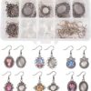 SUNNYCLUE 1 caja DIY 12 pares de pendientes redondos_1