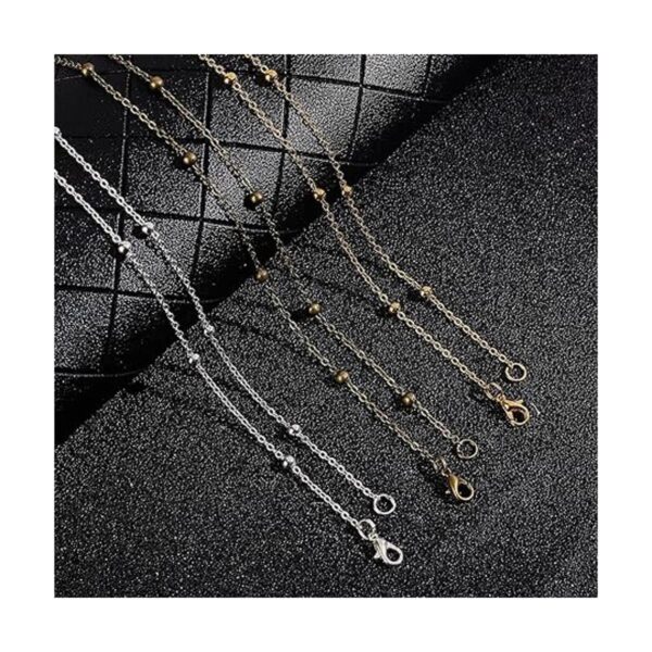 SUNNYCLUE Cadenas de satélite de oro de 29.5 ft para