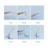SUNNYCLUE 1 caja DIY 10 pares de aretes colgantes de tela_4
