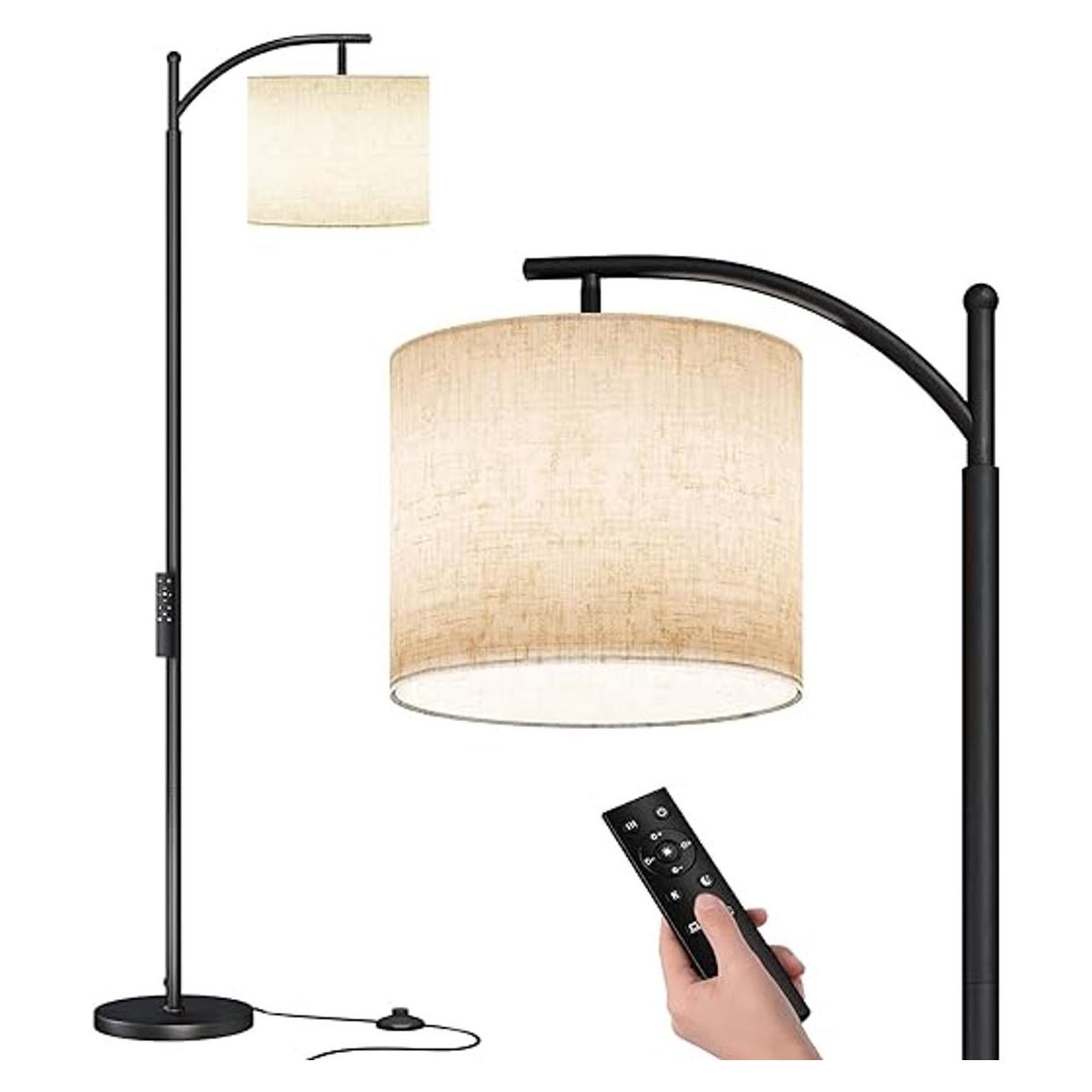 SUNMORY Lámpara de pie de arco moderna lámpara de pie con