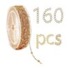 SUNNYCLUE Cadenas de satélite de oro de 29.5 ft para