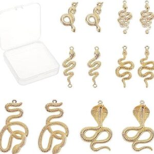 SUNNYCLUE 1 caja 6 estilos aleación serpiente encantos
