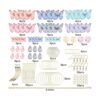 SUNNYCLUE 1 caja DIY 10 pares de aretes colgantes de tela_2