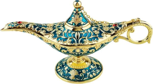 SUNMALL Vintage Legend Aladdin Lámpara mágica de genio