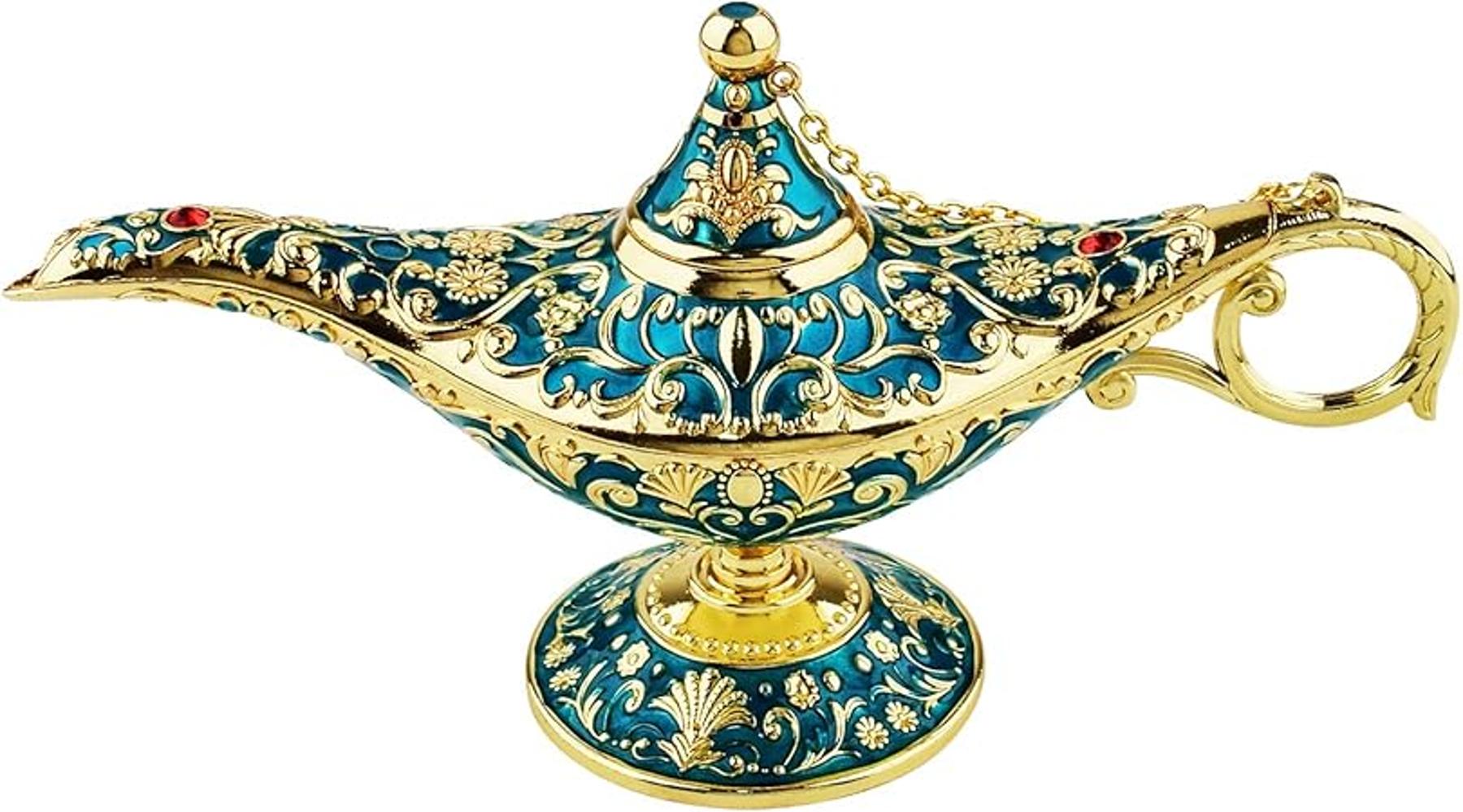 SUNMALL Vintage Legend Aladdin Lámpara mágica de genio