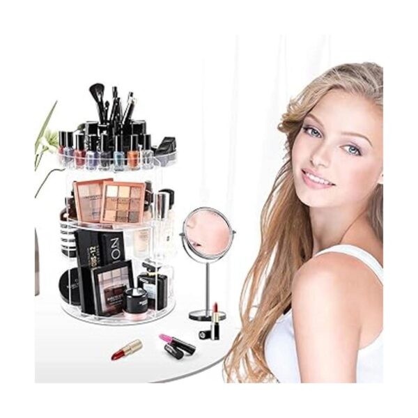 SUNFICON Organizador de maquillaje giratorio con rotación_3