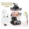 SUNFICON Organizador de maquillaje giratorio con rotación_6