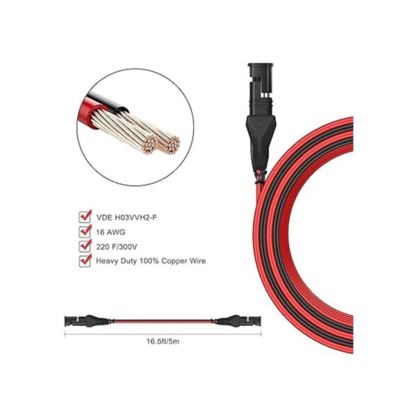SUNER POWER Cable de extensión SAE a SAE cable de
