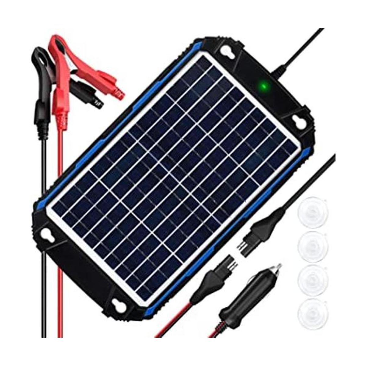 SUNER POWER Cargador y mantenedor de batería solar de 10 W