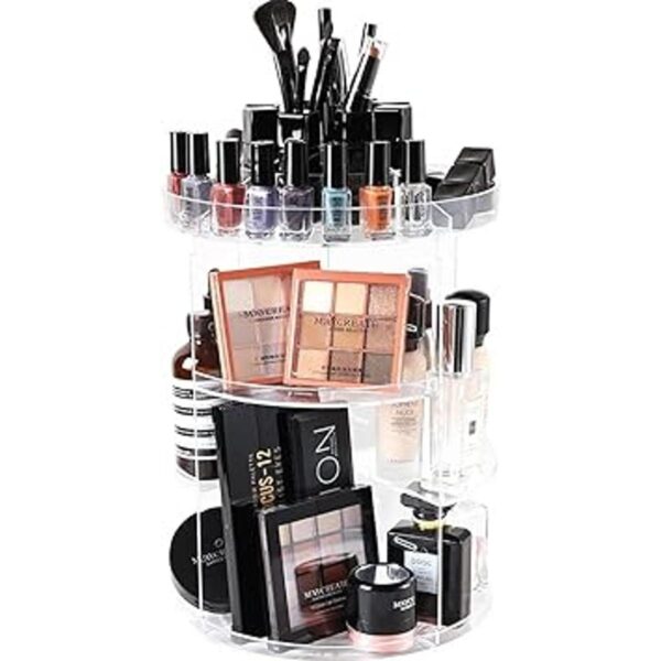 SUNFICON Organizador de maquillaje giratorio con rotación_2