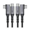 SUMPK Cable USB C a USB C de 100 W paquete de 2 unidades_1